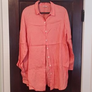 J.Jill Linen Tunic button down